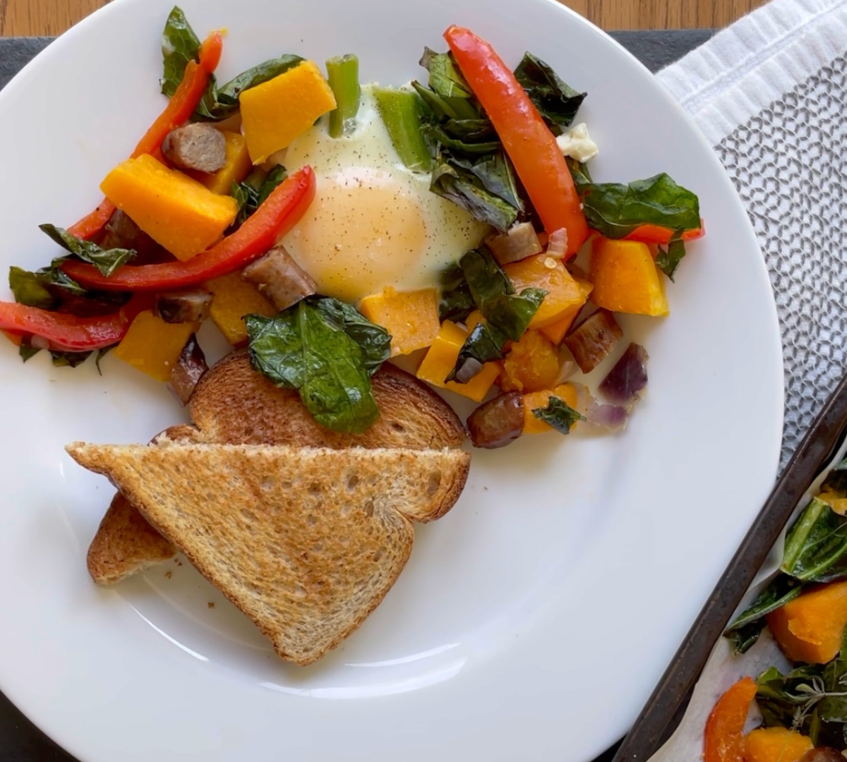 Baked Eggs and Veggies